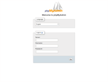 Tablet Screenshot of phpadmin.gestiondecuenta.com